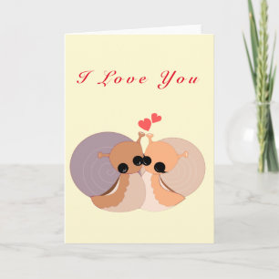 Valentinstag-Karte für niedliche Paare Karte