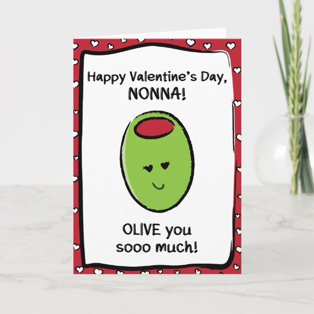Valentinstag-Karte für Nonna Karte (Vorderseite)