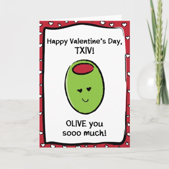 Valentinstag-Karte für Txiv Karte (Vorderseite)