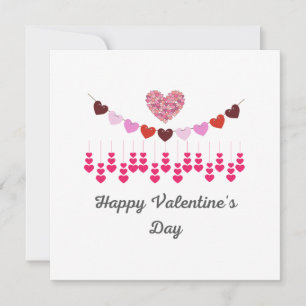 Valentinstag Karte Herzen Valentinstag Karte