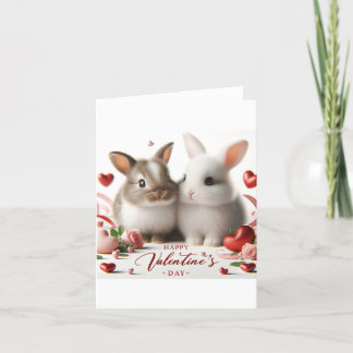 Valentinstag-Karte mit Brötchen Dankeskarte