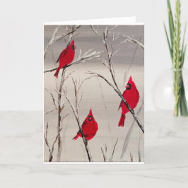 Valentinstag-Karte mit Kardinälen Feiertagskarte