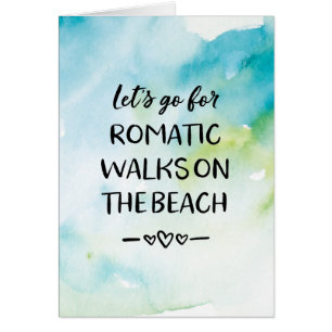 Valentinstag Karte, romantische Spaziergänge am St