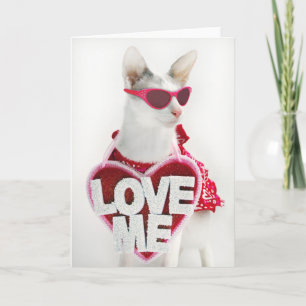 Valentinstag-Karte von Skeezix, die Katze Feiertagskarte