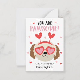 Valentinstag-Karten für das Klassenzimmer Mitteilungskarte