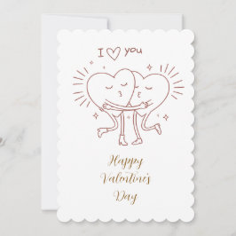 Valentinstag-Karten Mitteilungskarte