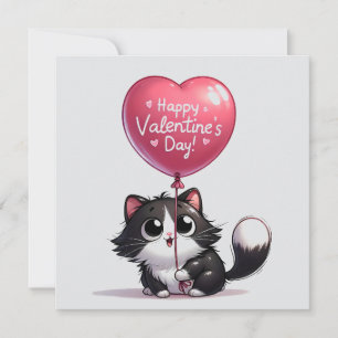 Valentinstag-Kätzchen Feiertagskarte