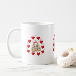 Valentinstag Kätzchen Tasse