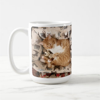 Valentinstag Katzenfoto, humorvoller Text Kaffeetasse