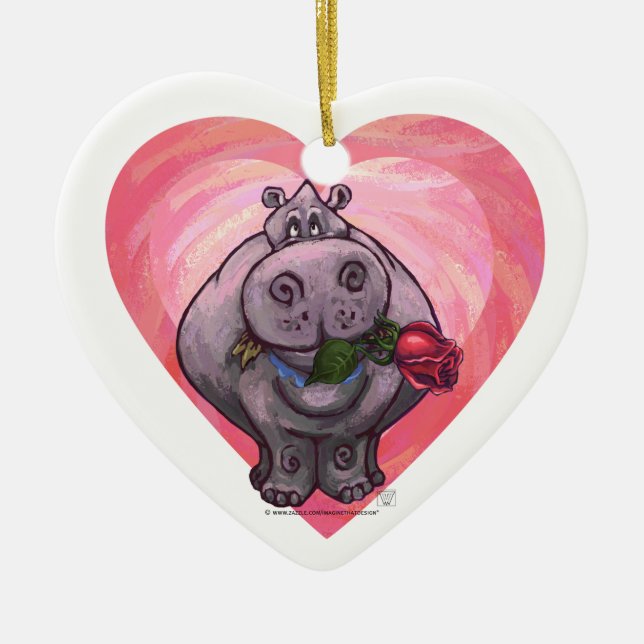 Valentinstag Keramikornament (Vorne)