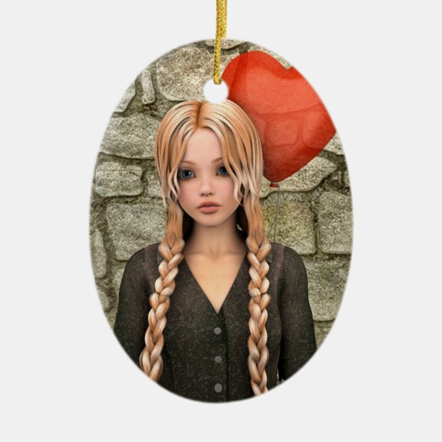 Valentinstag Keramikornament (Vorne)