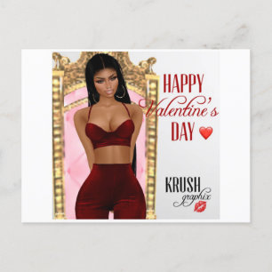 Valentinstag Kesha Postkarte