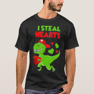 Valentinstag Kids Dinosaur TRe Lover I Steal He T-Shirt