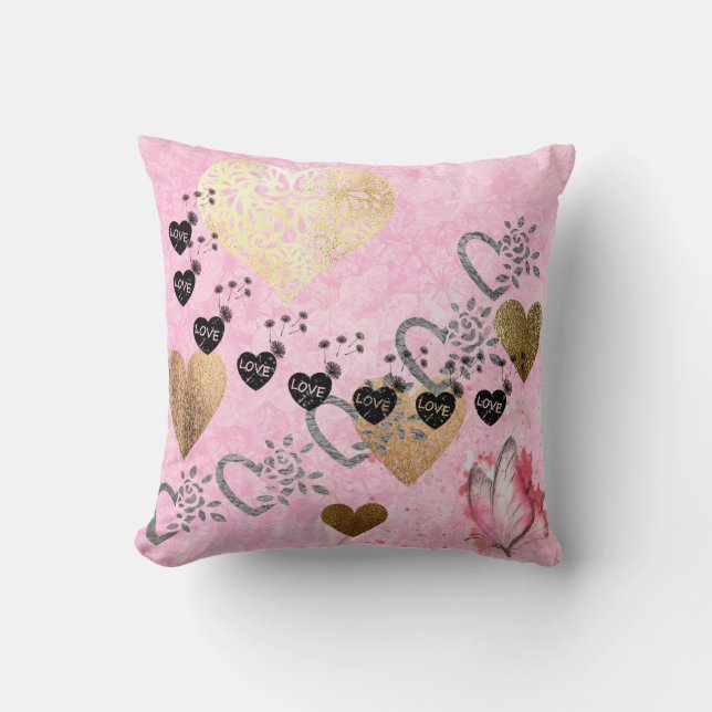 Valentinstag Kissen (Vorderseite)