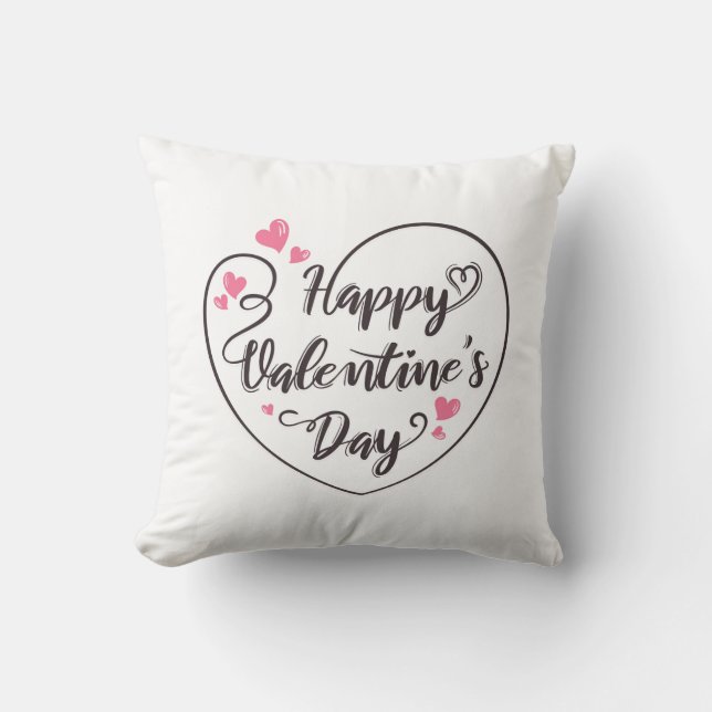 Valentinstag Kissen (Vorderseite)