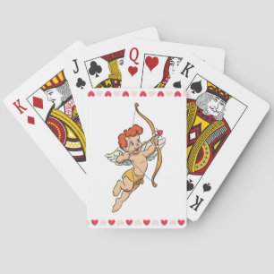 Valentinstag-Klassiker/antiker Amor Spielkarten