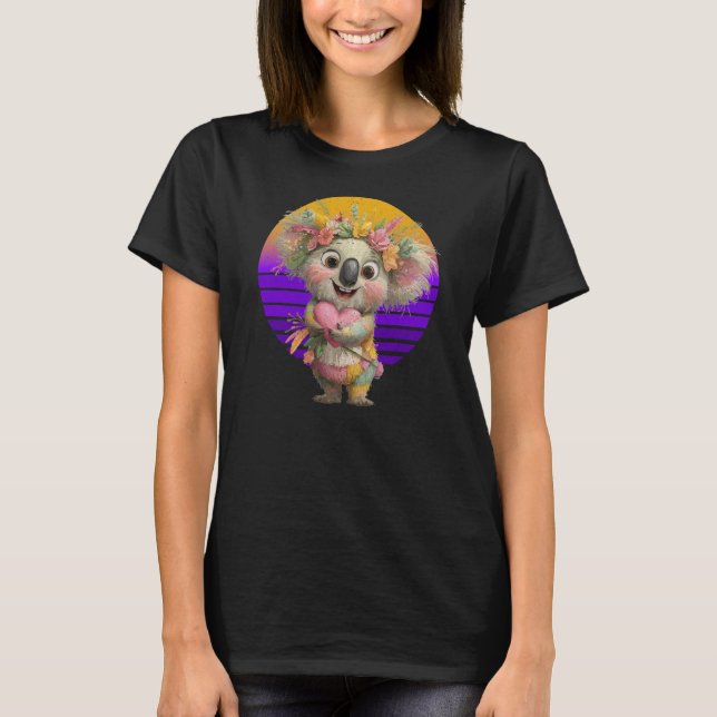 Valentinstag-Koala T-Shirt (Vorderseite)