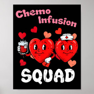 Valentinstag Krankenschwester Chemo-Infusionsteam Poster