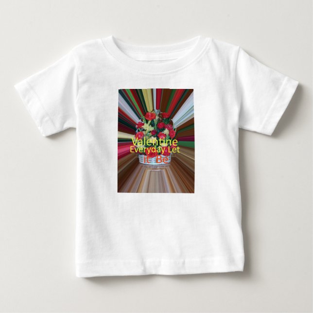 Valentinstag Kunst Print Baby T-shirt (Vorderseite)