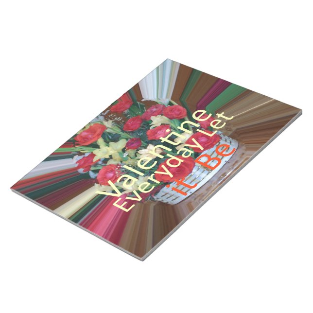 Valentinstag Kunst Print Notizblock (angewinkelt)
