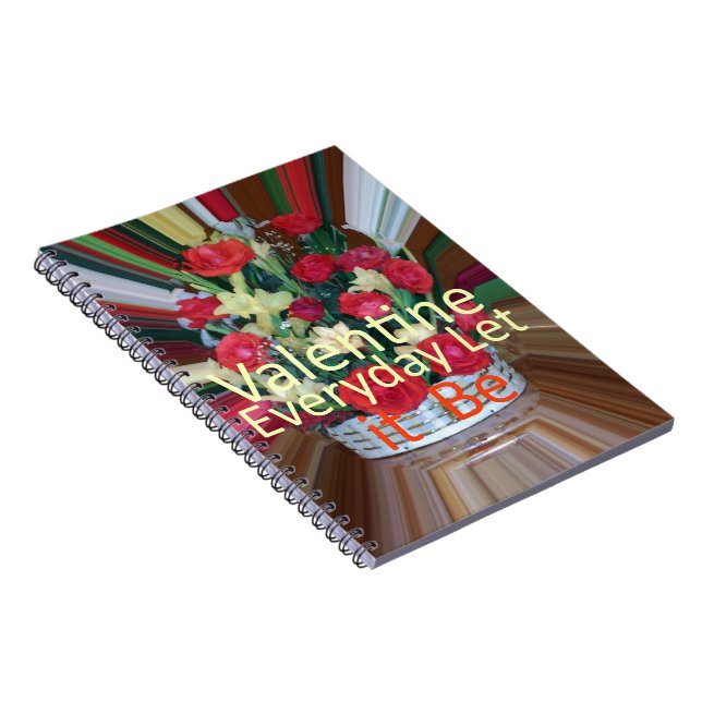 Valentinstag Kunst Print Notizblock (Rechte Seite)