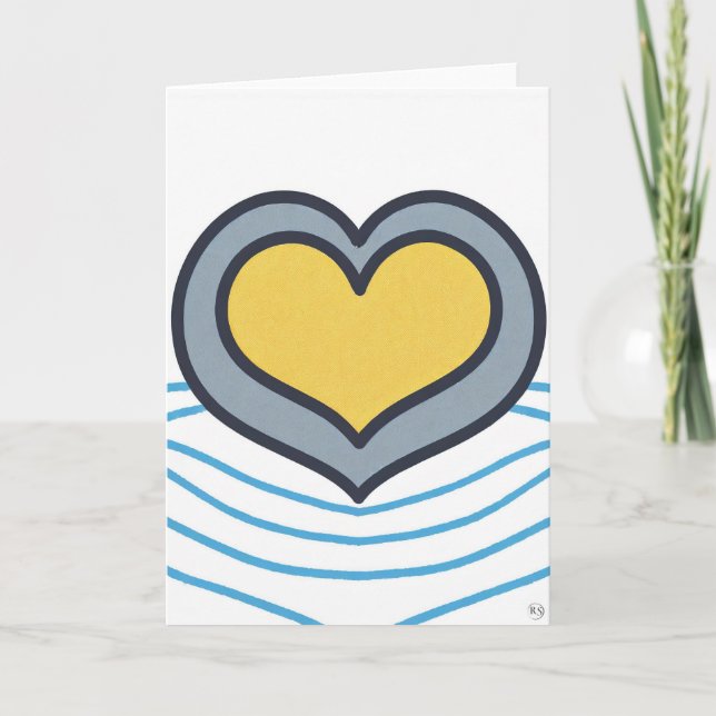 Valentinstag Kunstkarte Feiertagskarte (Vorderseite)