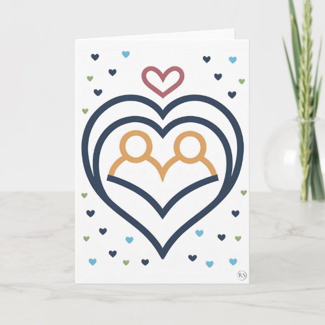 Valentinstag Kunstkarte Feiertagskarte (Vorderseite)