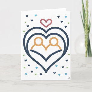 Valentinstag Kunstkarte Feiertagskarte