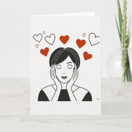 Valentinstag Kunstkarte Feiertagskarte