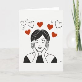 Valentinstag Kunstkarte Feiertagskarte