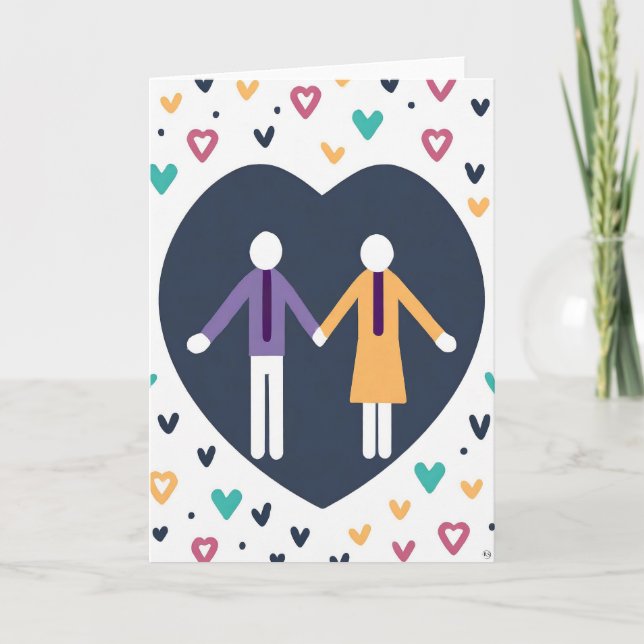 Valentinstag Kunstkarte Feiertagskarte (Vorderseite)