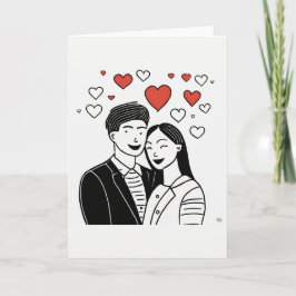 Valentinstag Kunstkarte Feiertagskarte