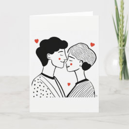 Valentinstag Kunstkarte Feiertagskarte