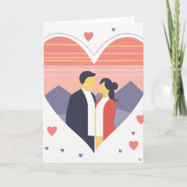 Valentinstag Kunstkarte Feiertagskarte
