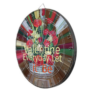 Valentinstag-Kunstprint Dartscheibe