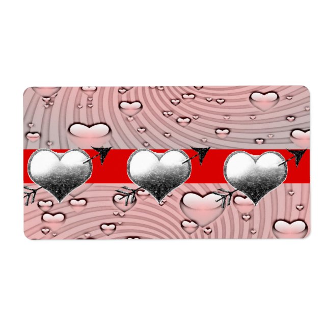 Valentinstag Labels Herz (Vorne)