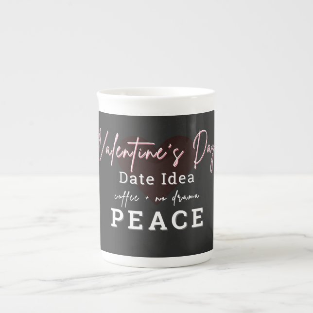 Valentinstag-Latte-Mug Prozellantasse (Vorderseite)