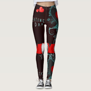 Valentinstag Leggings Lang