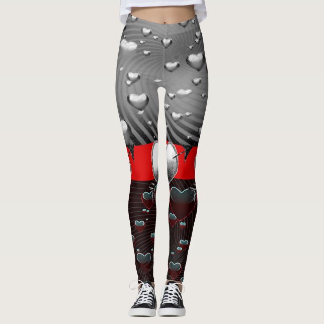 Valentinstag Leggings Lang (Vorderseite)