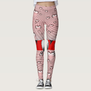 Valentinstag Leggings Lang