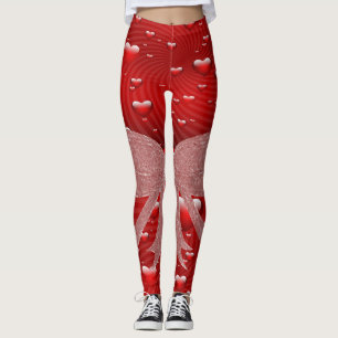 Valentinstag Leggings Lang