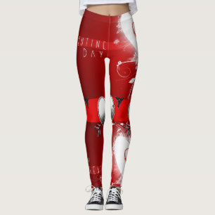 Valentinstag Leggings Lang