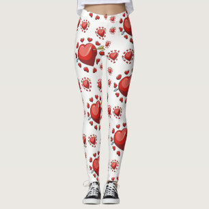 Valentinstag Leggings Lang