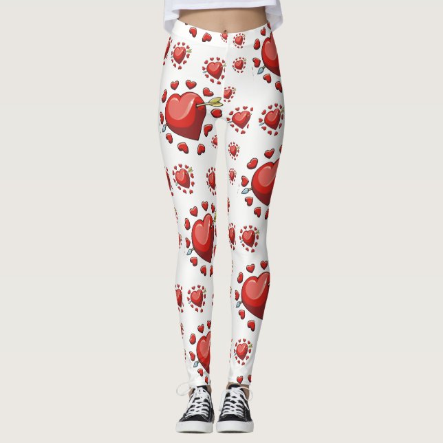 Valentinstag Leggings Lang (Vorderseite)
