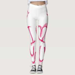Valentinstag Leggings Lang
