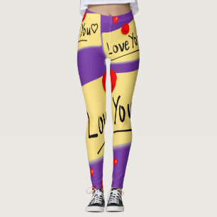 Valentinstag-Leggings Lang Leggings