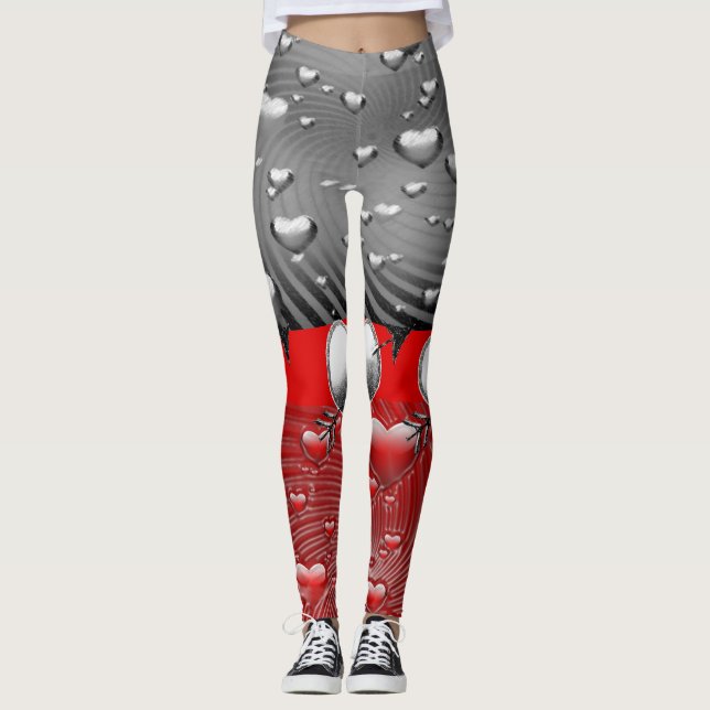 Valentinstag Leggings Lange (Vorderseite)