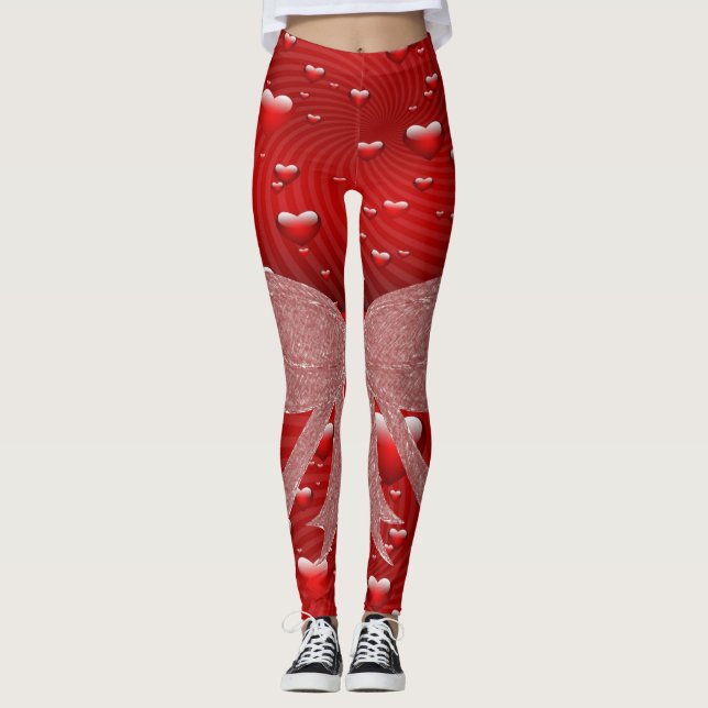 Valentinstag Leggings Lange (Vorderseite)