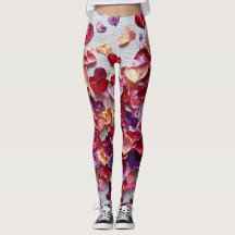 Valentinstag-Leggings – Romantisches Herz-Muster