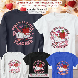 Valentinstag Lehrer Sweatshirt, T-Shirt